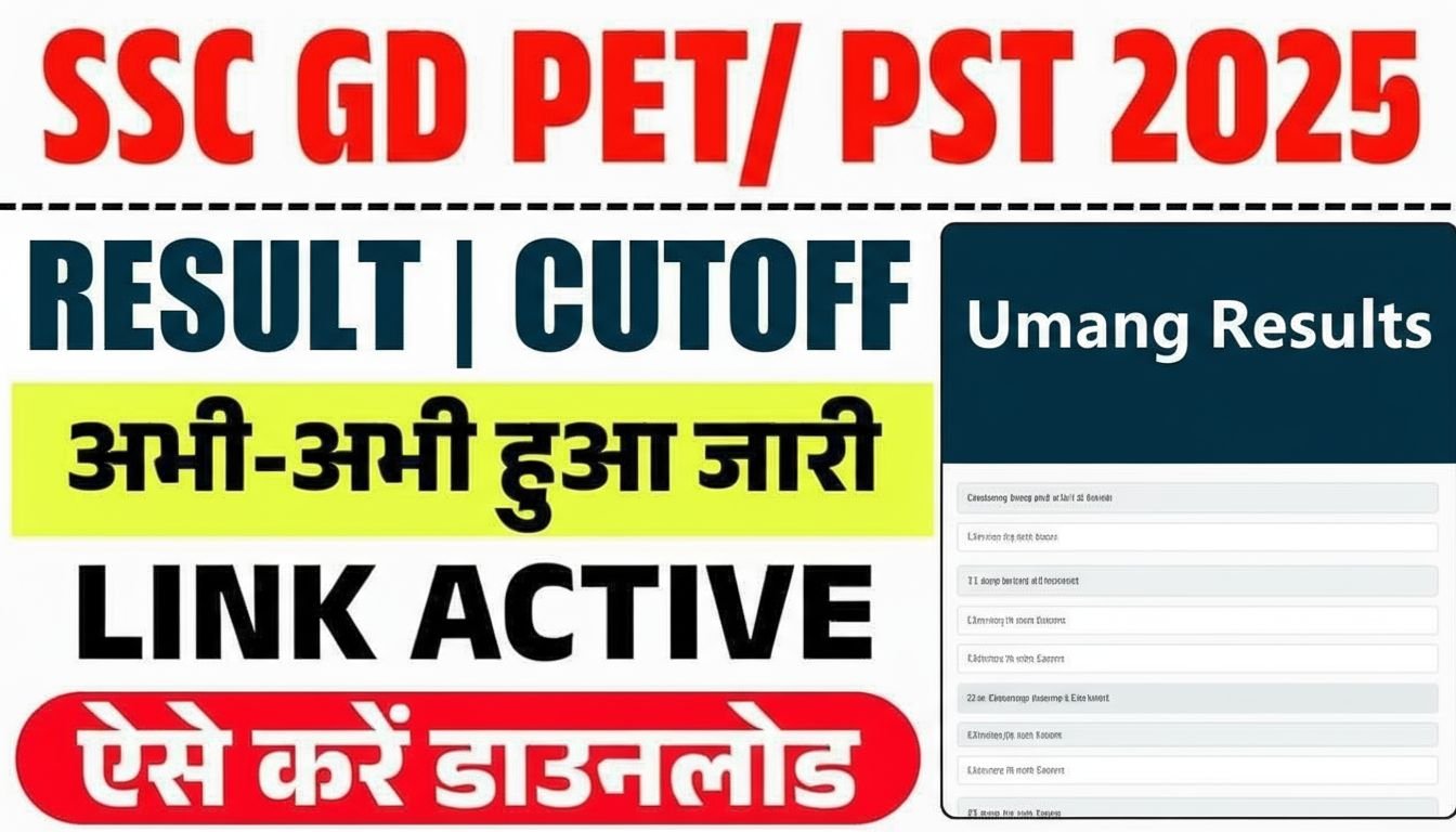 SSC Constable GD PET Result 2025: Check Direct Link and Exam Details